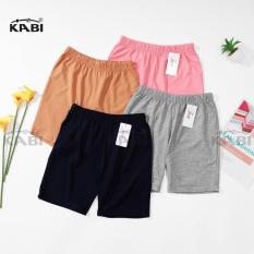 Quần đùi nữ nhà tự may KABI quần short vải cotton bốn chiều màu trơn không túi