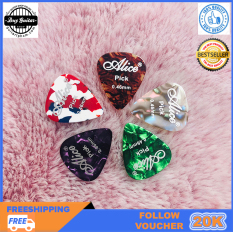 Bộ 5 cái Pick Alice 0.46mm phím đàn guitar mẫu giọt nước – Màu sắc ngẫu nhiên – Duy Guitar Store phụ kiện guitar giá tốt