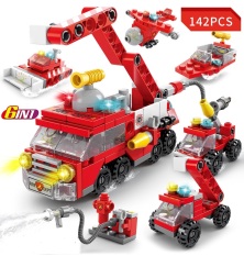 Đồ chơi trẻ em, lego xếp hình đội xe cứu hỏa, đồ chơi trí tuệ lắp ráp thông minh – ANHTHU688