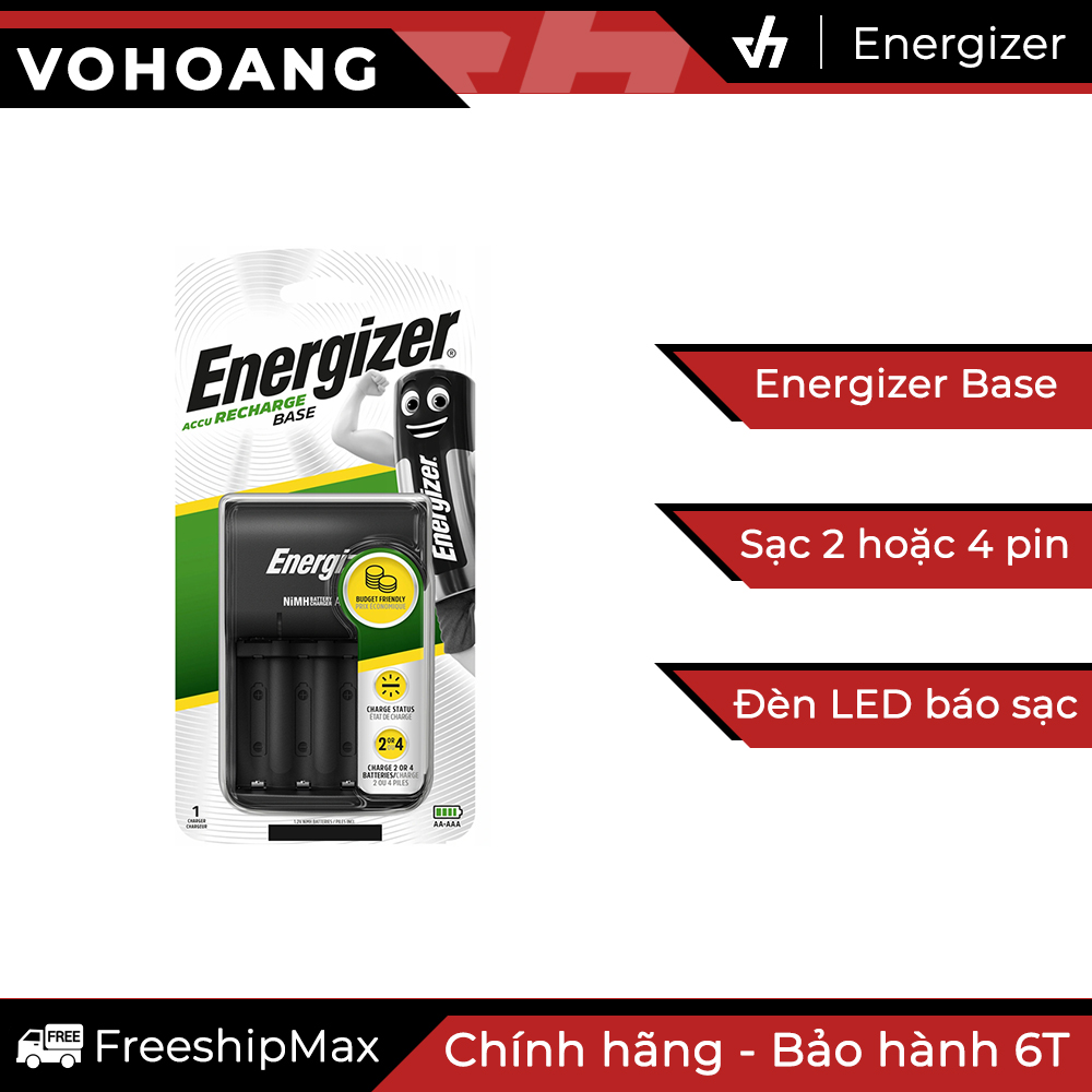 Bộ sạc Energizer Recharge Base sạc pin AA / AAA