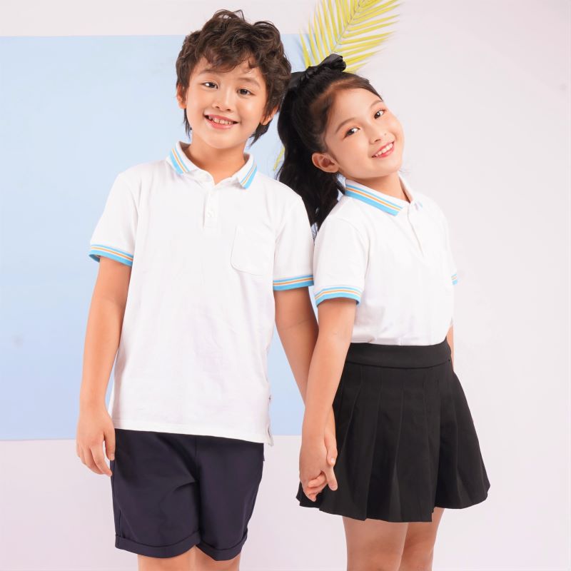 Áo thun phông polo cho bé trai, bé gái style Hàn Quốc Econice G. Size trẻ em 5, 6, 8,...