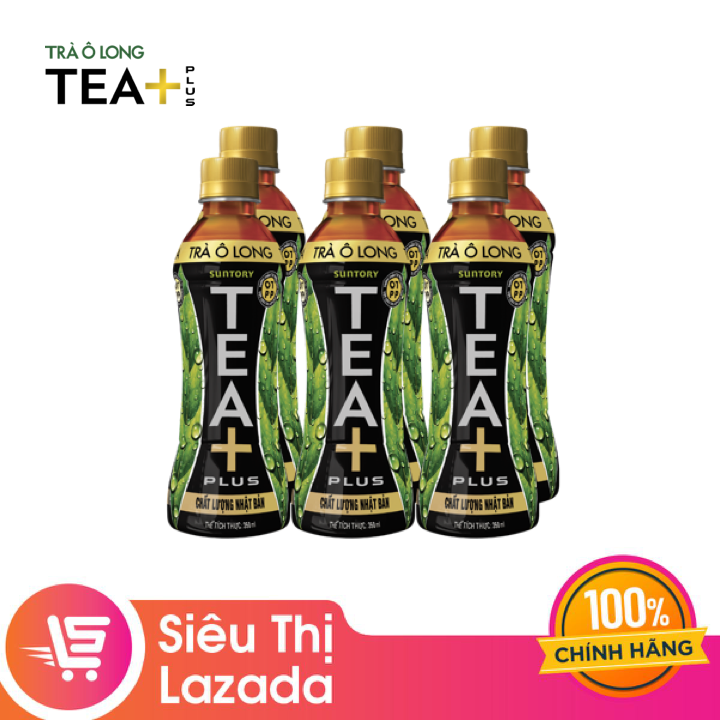 Lốc 6 Chai Trà Ô long Tea+ (350ml/Chai)