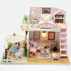 Mô Hình Lắp Ghép Nhà Gỗ DIY : Pink Lost M033 ( Tặng Kèm Mica + Keo )