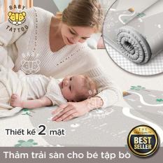 BABY TATTOO Thảm trải sàn cho bé tập bò Đàn hồi tốt 200*180CM Thảm cuộn 2 mặt chống trượt ngã Chất liệu thân thiện với môi trường vệ sinh sạch sẽ