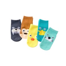 Tất chân cổ ngắn thu đông hình thú dễ thương chống trượt phong cách Hàn Quốc cho bé yêu-T4