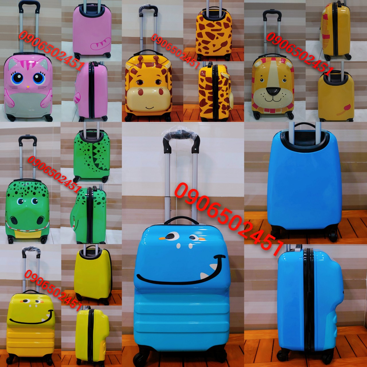 [HCM](Ảnh Thật) Balo vali kéo nhiều hình ngộ nghĩnh , vali 3d hoạt tiết nỗi dành cho bé trai bé...