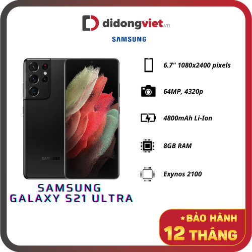 Samsung Galaxy S21 Ultra 5G (12+128GB) (SM-G998F) New (Chính Hãng)