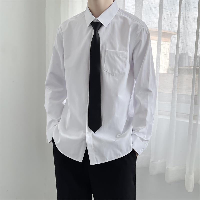 Mẫu mới cà vạt thời trang nam nữ lụa trơn thắt sẵn style hàn quốc 4menhcm cravat1