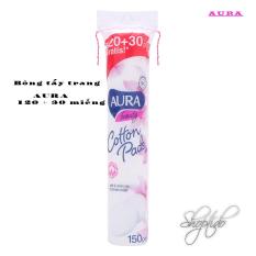 BÔNG TẨY TRANG 100% COTTON AURA 150 miếng
