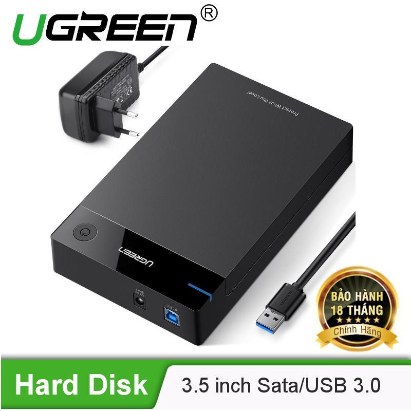 Vỏ hộp đựng ổ cứng 3.5/2.5 inch SATA/USB 3.0 hỗ trợ 10TB dài 50cm UGREEN US222 50422 - Hãng phân...