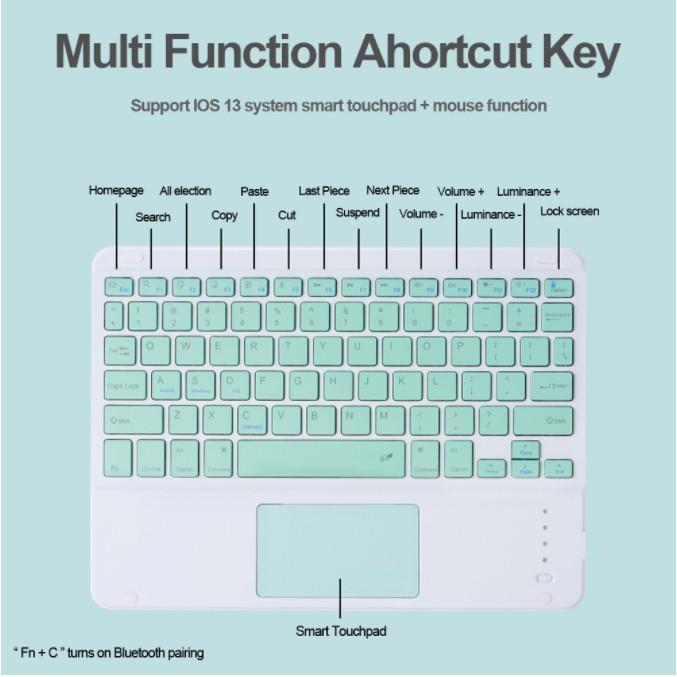 ✆ 10inch iPad touchpad control keyboard iPad wireless bluetooth keyboard Xiaomi Samsung tablet