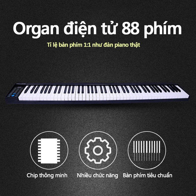 Đàn piano điện thông minh đa chức năng 88 phím di động Kế thừa âm thanh piano và khôi phục...