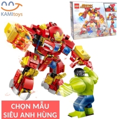 Đồ chơi xếp hình khối chủ đề Siêu Anh Hùng Người Sắt (45-100 chi tiết) lắp ráp ghép hình cho trẻ từ 6 tuổi