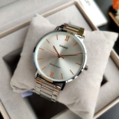 Đồng hồ nam Casio MTP-VT01D-7BUDF Dây kim loại mặt trắng