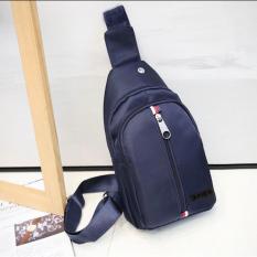 Túi Đeo Chéo Hàn Quốc – Chất Dù Chống Nước, Có Lỗ Đeo Tai Nghe (Xanh Đen) ĐO33