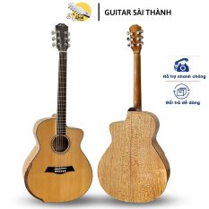 Đàn Guitar Acoustic Custom Gỗ Sồi Pháp Mã ST-DC90 Chính Hãng ST.Real Guitar Sài Thành