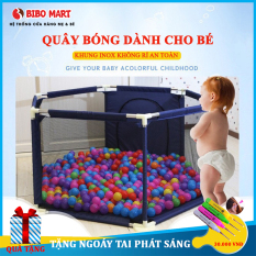 Lều bóng, Cũi bóng, Nhà bóng khung thép không rỉ thích hợp cho bé từ 6 tháng tuổi Tặng kèm bóng