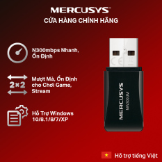Bộ Chuyển Đổi USB Wifi Mini MERCUSYS MW300UM N300 – Hãng Phân Phối Chính Thức