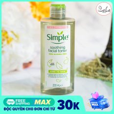 Nước hoa hồng Simple Kind To Skin Soothing Facial Toner (200ml) Mẫu Mới – Cân Bằng Dưỡng Ẩm Da