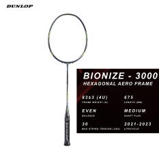 Vợt cầu lông Dunlop Dunlop Bionize 3000 G6 – vợt cân bằng – hàng nhập khẩu chính hãng – tặng kèm cuốn cán, bao đựng vợt