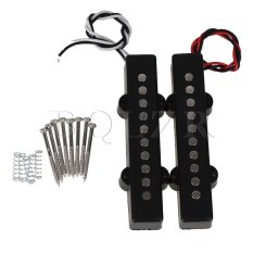 5 dây Mở Single Coil Bass Bán bộ 2 Màu Đen-quốc tế