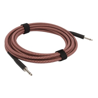 6m Swamp Guitar Lead Cable - 1/4" TS connectors Red and White -intl