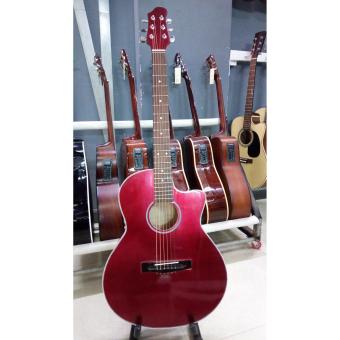 Acoustic guitar DVE85 đỏ mận + Tặng bao da, phụ kiện  