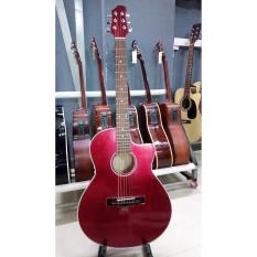 Ở đâu bán Acoustic guitar DVE85 đỏ mận + Tặng bao da, phụ kiện