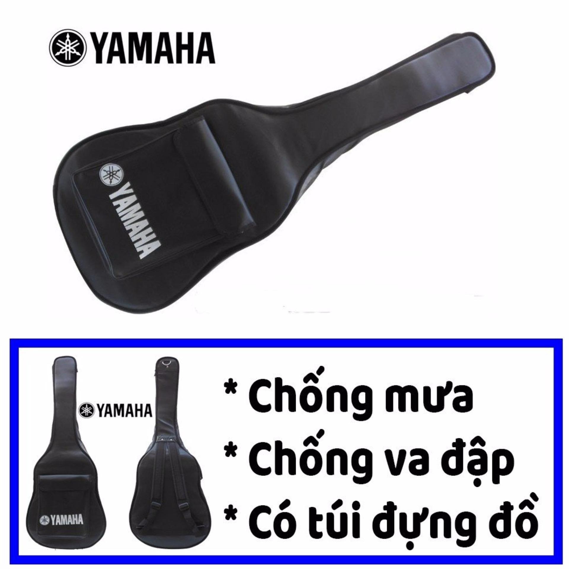 Bao đàn ghi-ta 3 lớp Logo Yamaha (đen)
