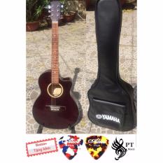 Bộ Đàn Guitar Acoustic màu nâu hạt dẻ VAKTN1600 + bao da 3 lớp + 2 picks Alice