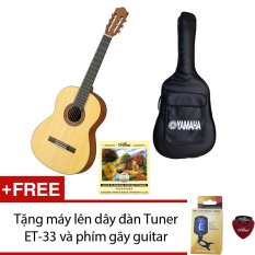 Bộ Guitar Yamaha Classic C40M + Bao đàn Yamaha và Dây Alice Classic A106 + Tặng máy lên dây đàn Tuner ET-33 và 1 phím gãy guitar