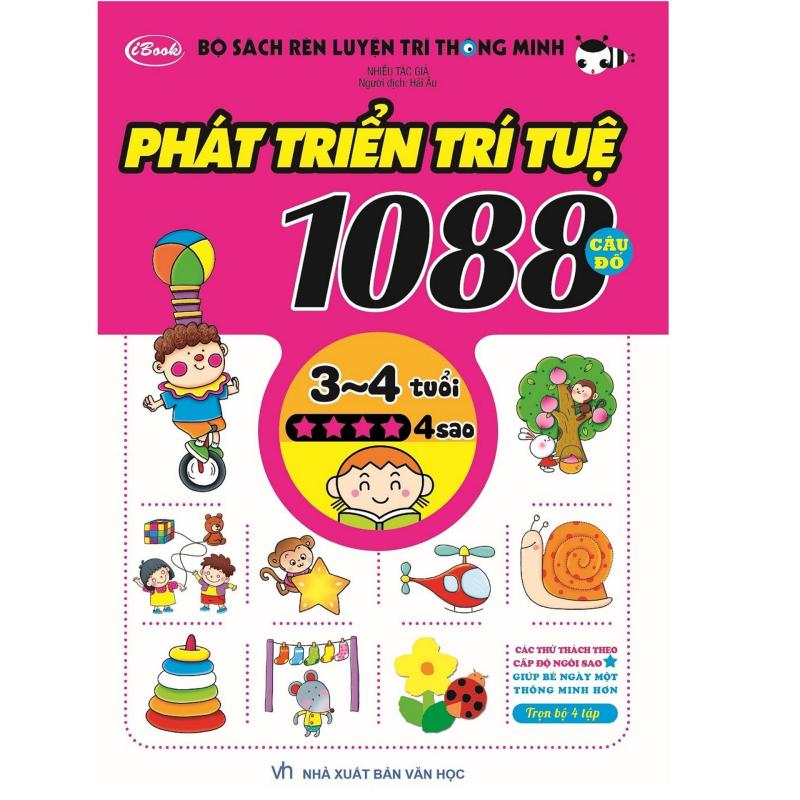 Mua Bộ Sách Rèn Luyện Trí Thông Minh - Phát Triển Trí Tuệ 1088 Câu Đố - Dành Cho Trẻ Từ 3 Đến 4 Tuổi (Tập 4)
