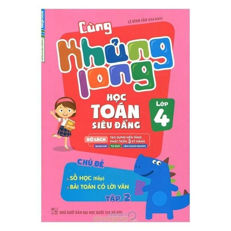 Mua Cùng Khủng Long Học Toán Siêu Đẳng - Lớp 4 (Tập 2)