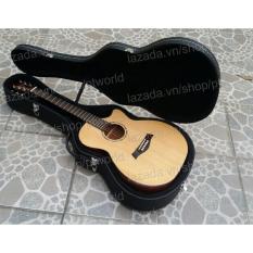 Đàn Guitar Acoustic cao cấp Mahogany (Hồng đào Bắc Phi) dáng A khuyết + Bao da 3 lớp + Phím gảy Alice  