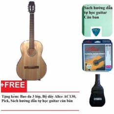 Đàn guitar Classic Việt Nam DVE70C (Màu gỗ) + Bao da