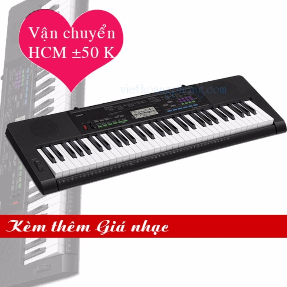 Đàn Organ Casio CTK-3400 kèm AD + giá nhạc - HappyLive Shop