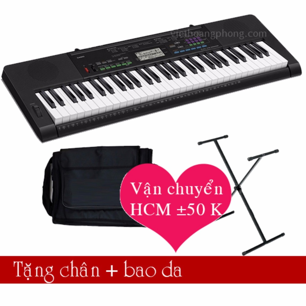 Đàn Organ Casio CTK-3400 tặng kèm chân + bao - HappyLive Shop