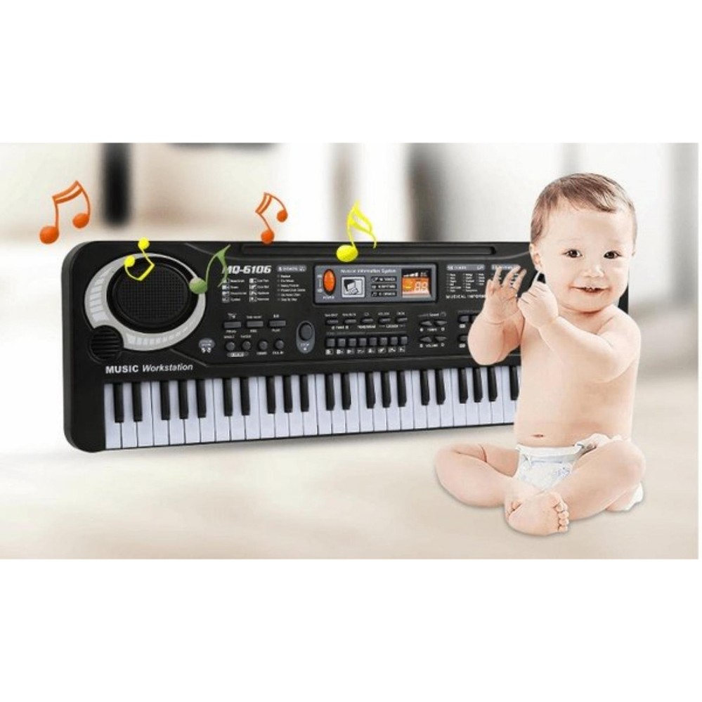 Đàn organ, đàn piano với 61 phím nhạc và micro cho bé - Kmart