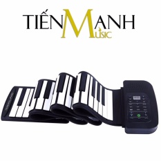 Đàn Piano Konix 88 phím cuộn mềm dẻo Flexible PA88 (Roll Up Piano – Pin sạc 1000mAh – Có Pedal – Midi Keyboard Controller – Tặng Kèn Kazoo)
