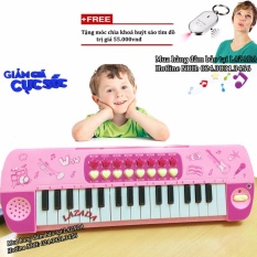 Đàn Piano điện tử có mic sành điệu cho bé + Tặng móc khoá huýt sáo