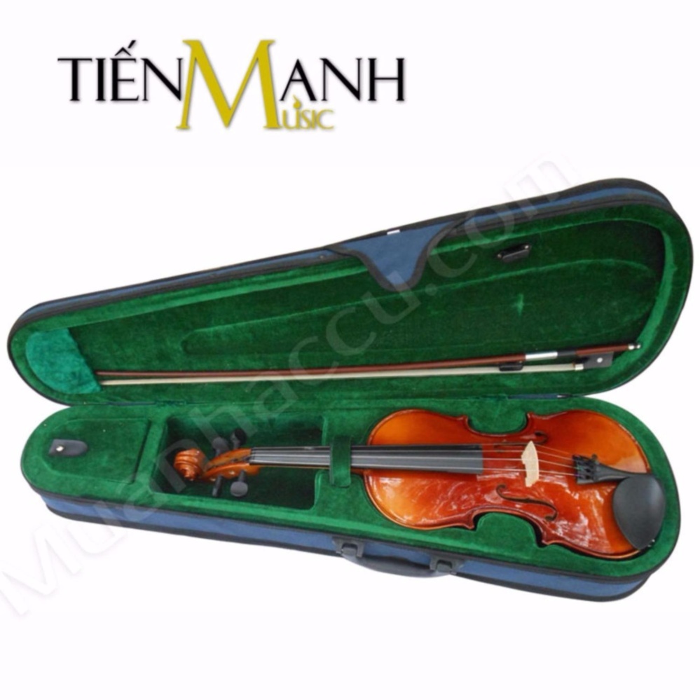 Đàn Violin Omebo Size 4/4 RV-205 (Vĩ Cầm Gỗ Nguyên Tấm - Cả bộ Vi-ô-lông, Hộp, Vĩ và Rosin)