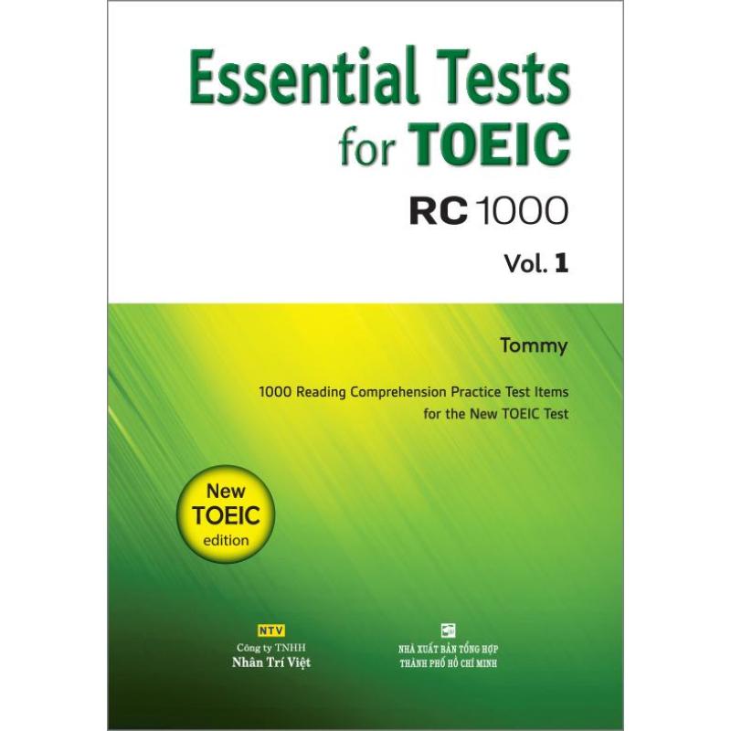 Mua Essential Tests for TOEIC: RC 1000 Vol. 1