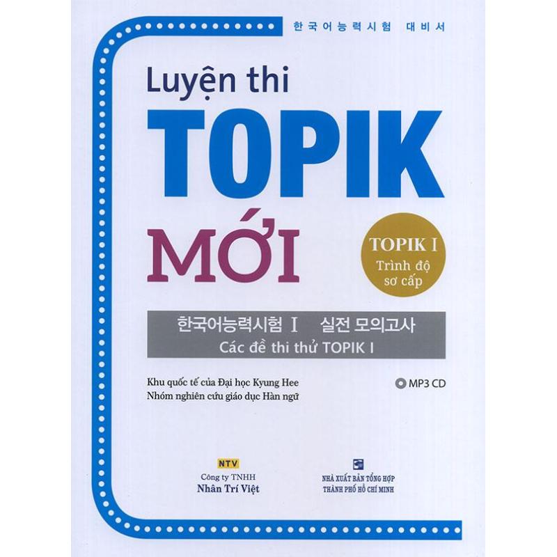 Mua Luyện thi TOPIK Mới - TOPIK I Trình độ sơ cấp (kèm CD)