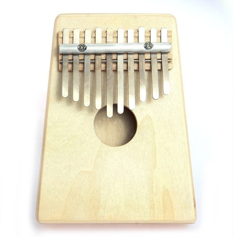 Mbira Thumb Piano 10 Key Finger Thumb Piano Kalimba Thumb Piano Mbira Likembe Sanza African Thumb Piano Natural - intl