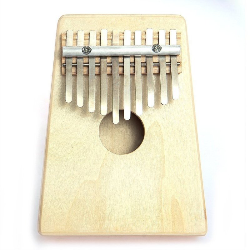 Mbira Thumb Piano 10 Key Finger Thumb Piano Kalimba Thumb Piano Mbira Likembe Sanza African Thumb Piano Natural