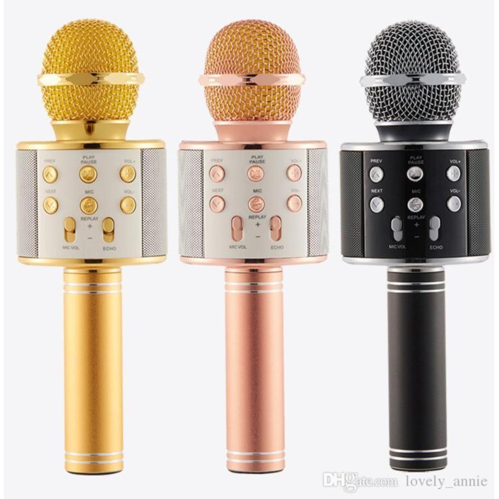 Micro hát karaoke Bluetooth 3in1 kèm loa WS-858 - DCWS858