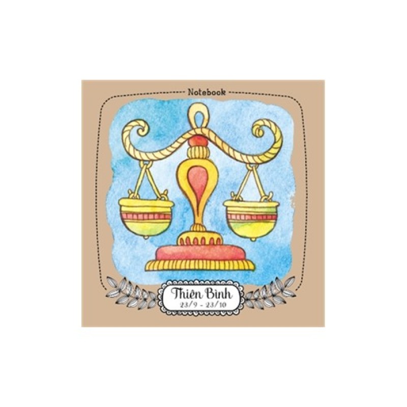 Mua Notebook: 12 cung hoàng đạo - Thiên Bình (ML07)