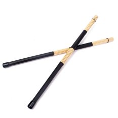 Pair Bamboo Brushes Bundle Rute Jazz Drum Sticks Rod 40cm Durable Practical – intl
