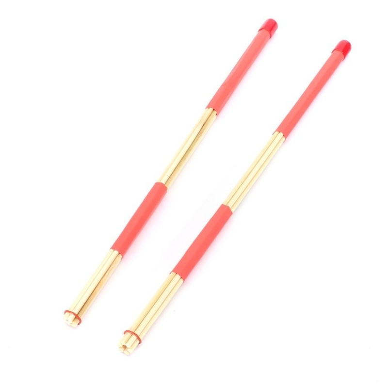 S & F Bamboo Brush Drum Brushes Bundle Jazz Drum Sticks New 40cm 2 Pcs - intl