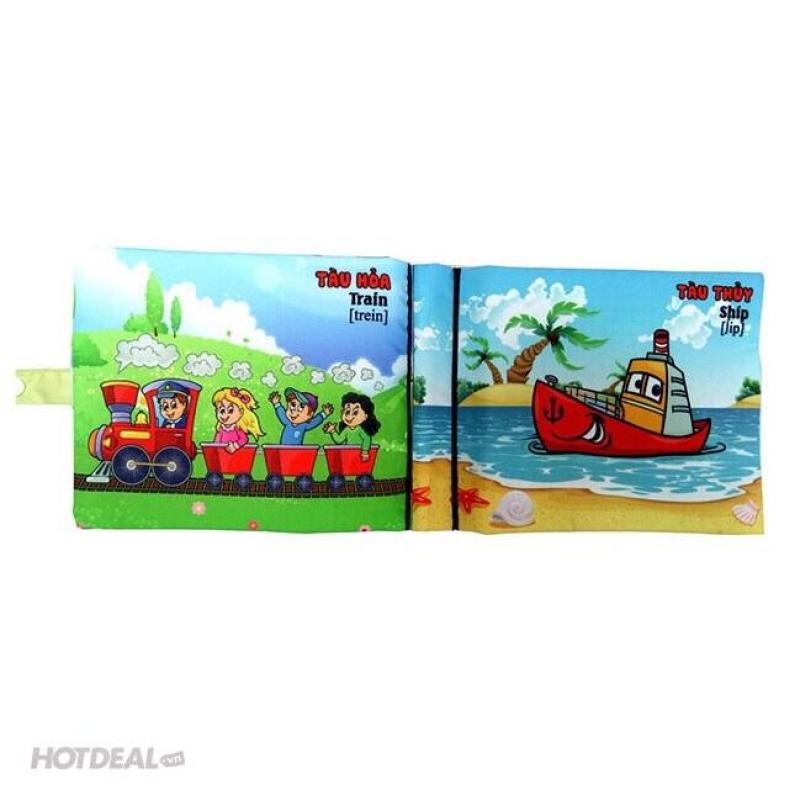 Mua Sách vải cho bé chơi mà học Pipo - Phương tiện giao thông